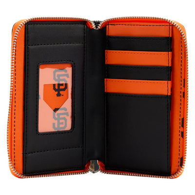 Loungefly MLB San Francisco Giants Patches Zip-Around Wallet - Inside