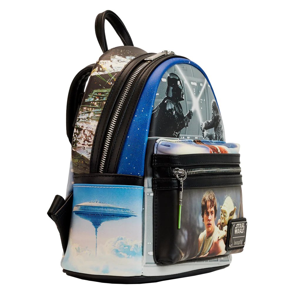 Loungefly Star Wars Empire Strikes Back Final Frames Mini Backpack - Loungefly mini backpack side view