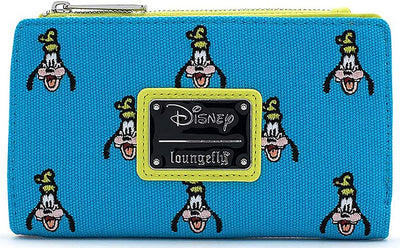 Disney Goofy Embroidered Allover Print Canvas Wallet