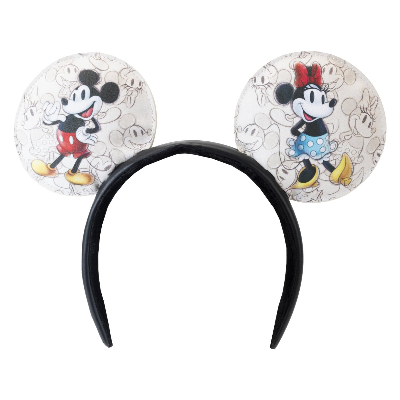 671803468047 - Loungefly Disney 100th Anniversary Sketchbook Ears Headband - Removable Bow