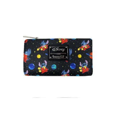 707 Street Exclusive - Loungefly Disney Lilo & Stitch in Space Allover Print Wallet - Back