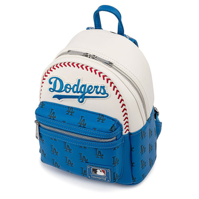 Loungefly MLB Los Angeles Dodgers Baseball Seam Stitch Mini Backpack
