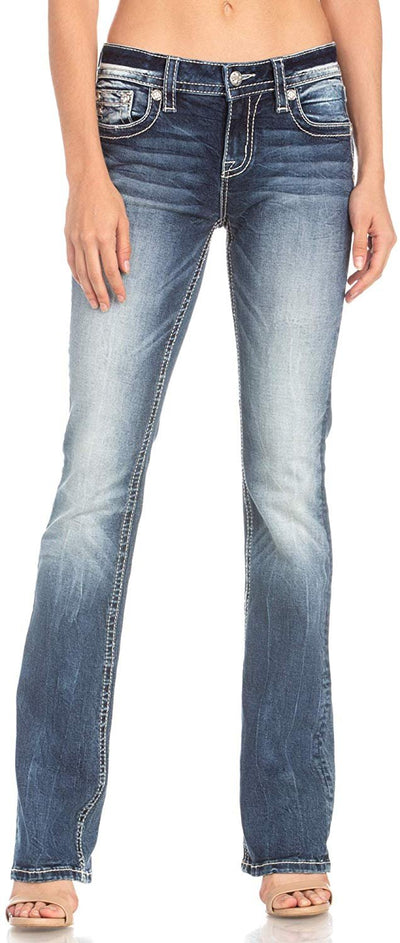 Wave Of Love Slim Bootcut Jeans