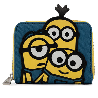 Loungefly Despicable Me Triple Minion Bello Zip-Around Wallet