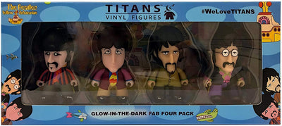The Beatles TITANS: 3" Glow-in-the-Dark - 4-Pack