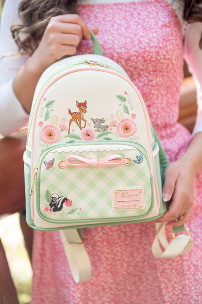Loungefly Disney Bambi Spring Time Gingham Mini Backpack IRL Front