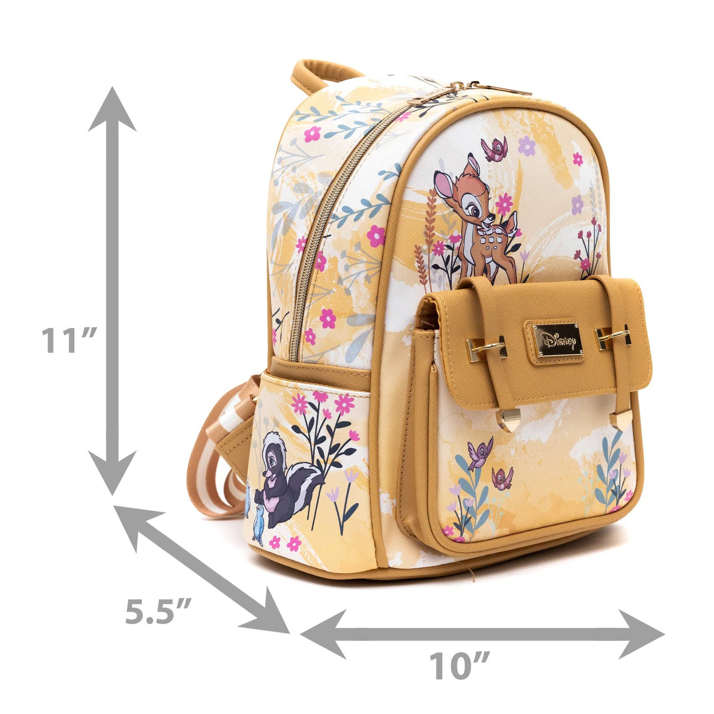 WondaPop Disney Bambi Floral Mini Backpack - Dimensions