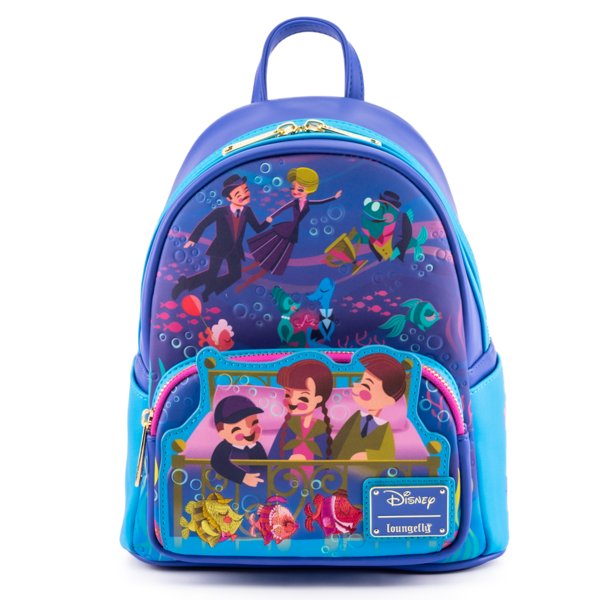 Loungefly Disney Bed Knobs & Broomsticks Beautiful Briny Ballroom Mini Backpack - Front