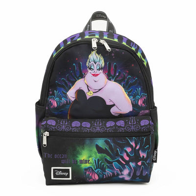 WondaPop Disney Villains The Little Mermaid Ursula 13" Nylon Mini Backpack - Front