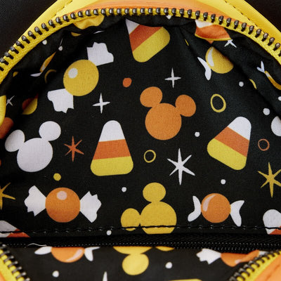 Loungefly Disney Mickey and Minnie Candy Corn Crossbody - Interior Lining
