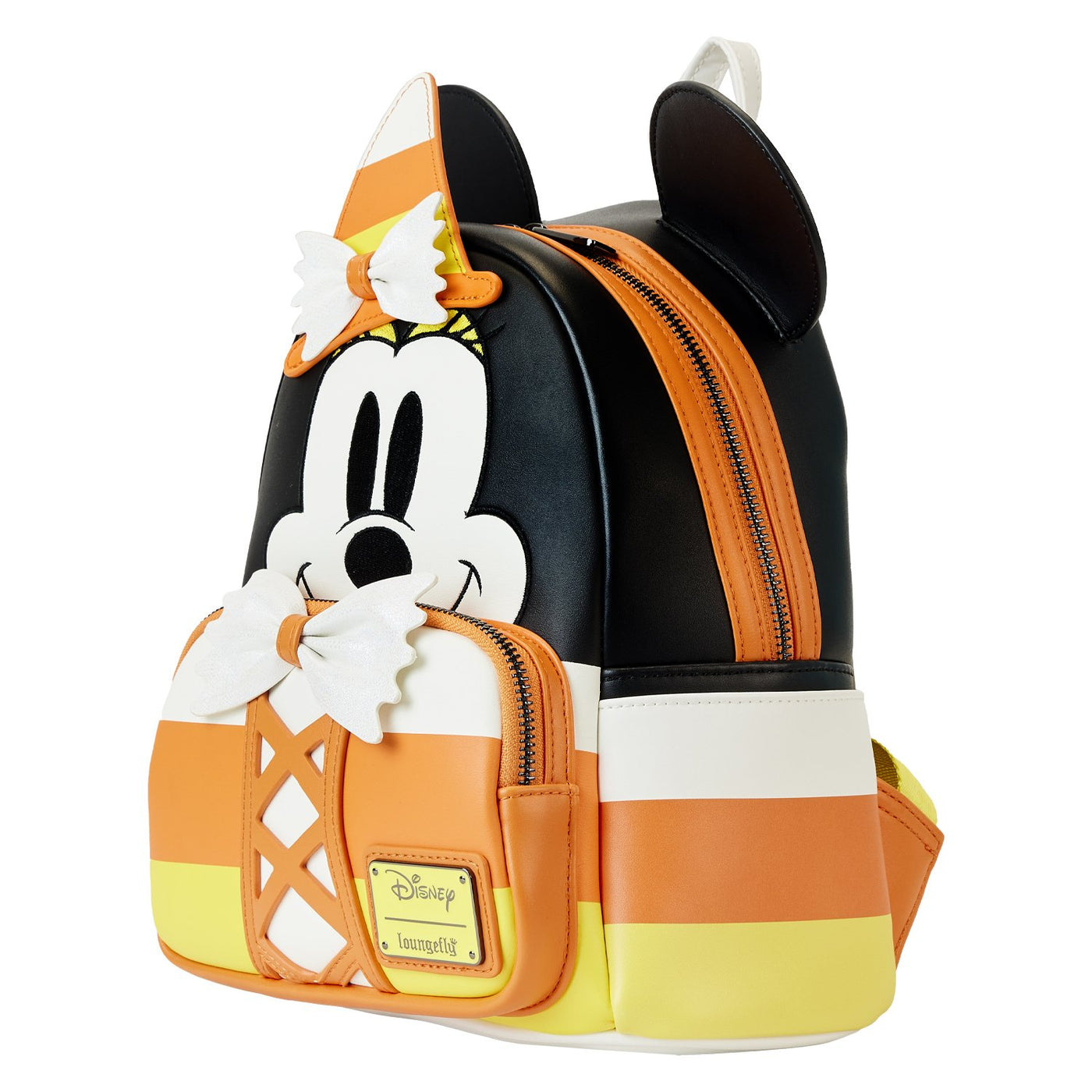 Loungefly Disney Candy Corn Minnie Cosplay Mini Backpack - Side View