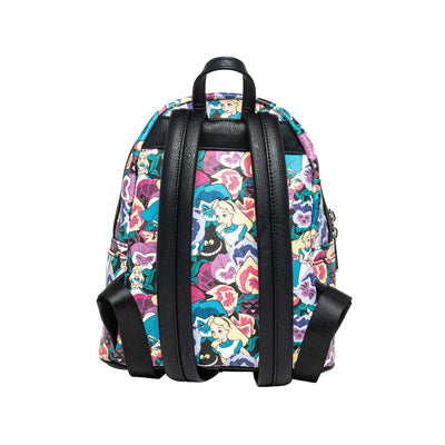 707 Street Loungefly Exclusive Disney Alice in Wonderland Wildflowers Mini Backpack - Back