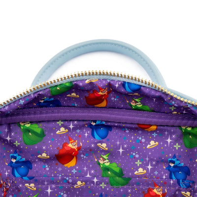 Loungefly Disney Princess Sleeping Beauty Castle Series Crossbody Bag Interior Lining