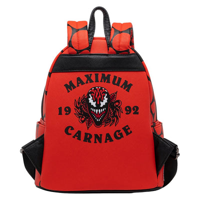 707 Street Exclusive - Loungefly Marvel Glow in the Dark Carnage Cosplay Mini Backpack - 671803424289 - Back