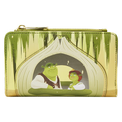 671803392533 - Loungefly Dreamworks Shrek Happily Ever After Flap Wallet - Front