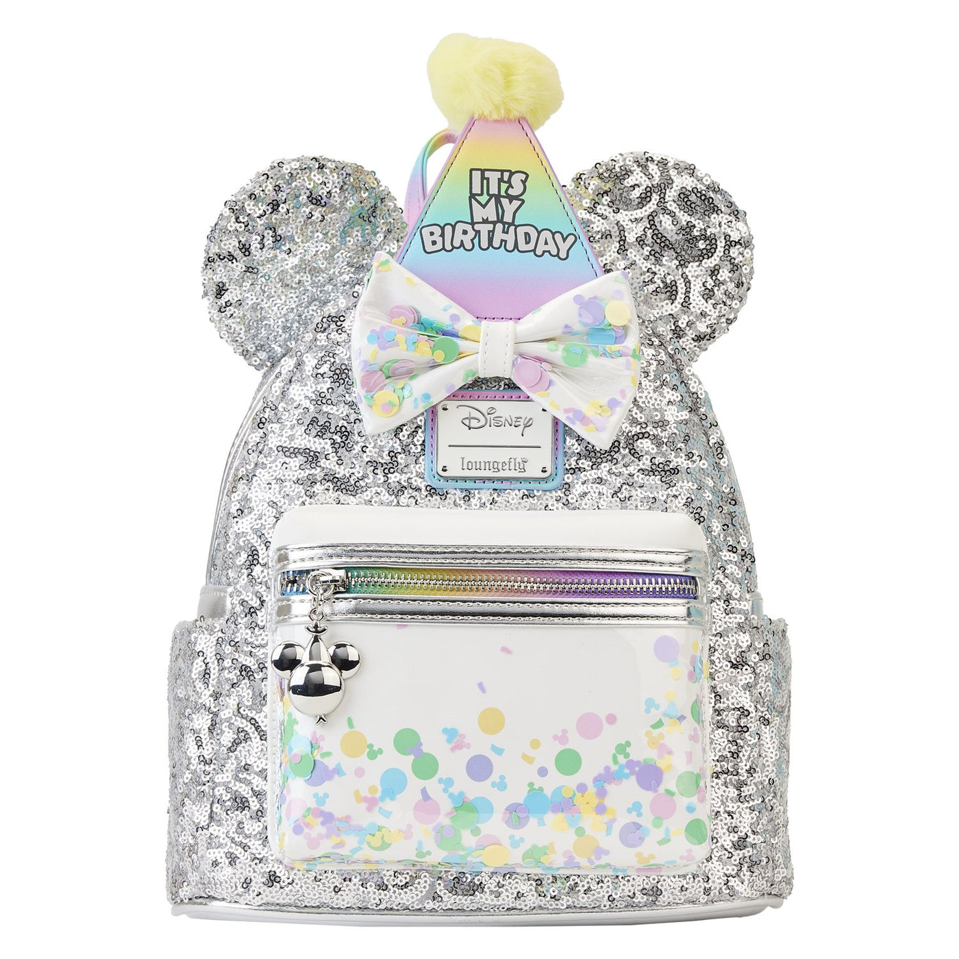 Loungefly Disney Mickey and Friends Birthday Celebration Mini Backpack - Front