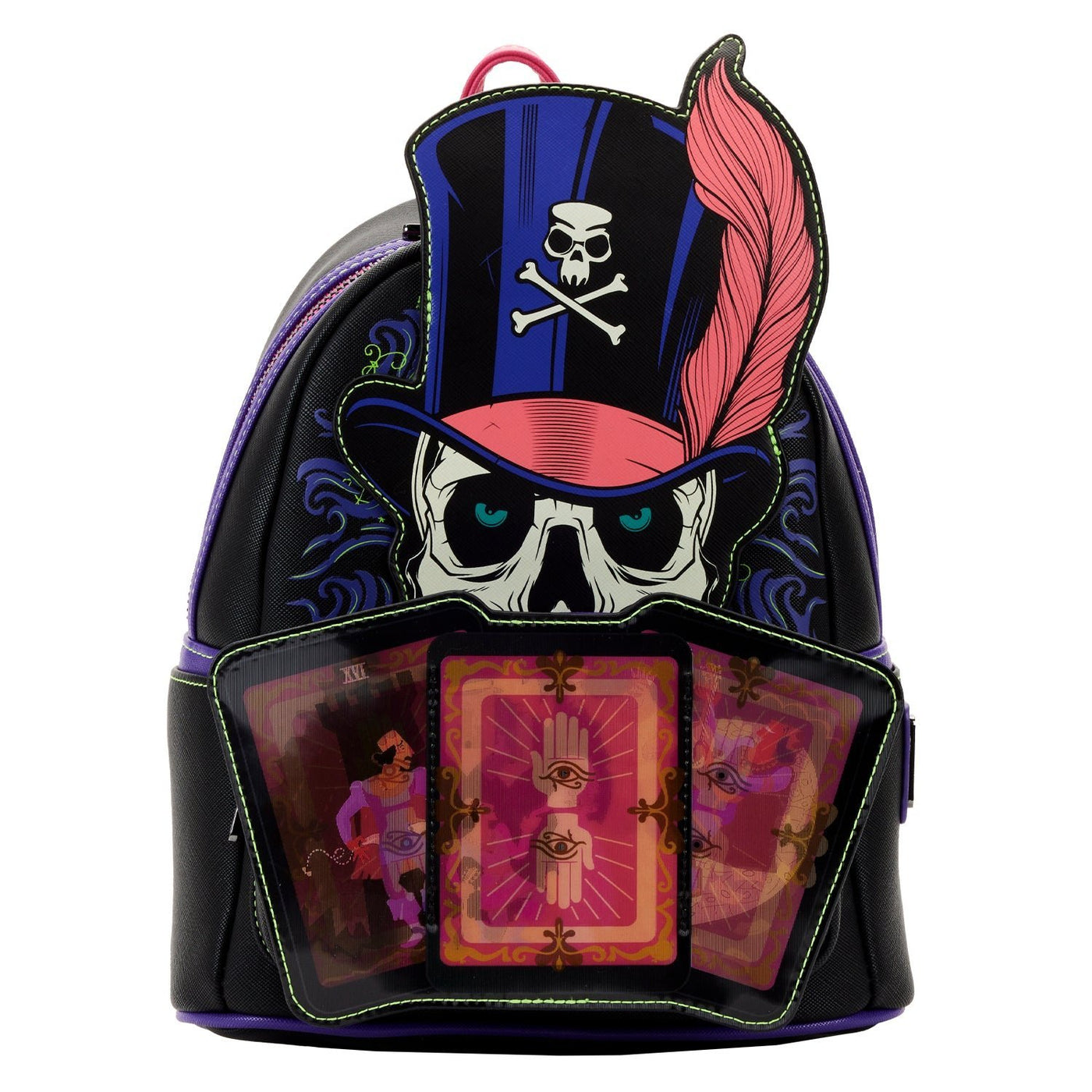 Loungefly Disney Princess and the Frog Dr. Facilier Lenticular Mini Backpack - Front