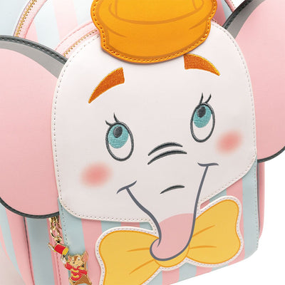 671803413115 - 707 Street Exclusive - Loungefly Disney Clown Dumbo Cosplay Mini Backpack - Close Up