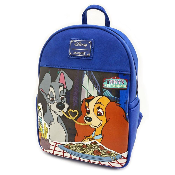 LOUNGEFLY X DISNEY THE LADY AND THE TRAMP MINI BACKPACK - SIDE