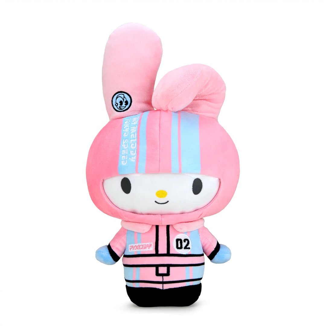 Kidrobot Sanrio 13" Hello Kitty and Friends My Melody Tokyo Speed Racer Plush Toy - Front of plush