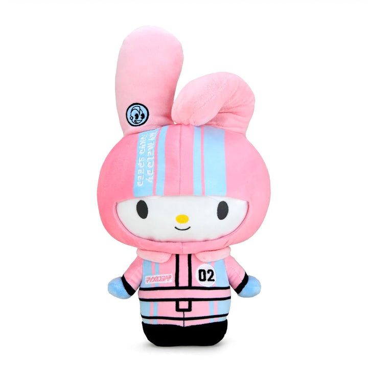 Kidrobot Sanrio 13" Hello Kitty and Friends My Melody Tokyo Speed Racer Plush Toy - Front of plush