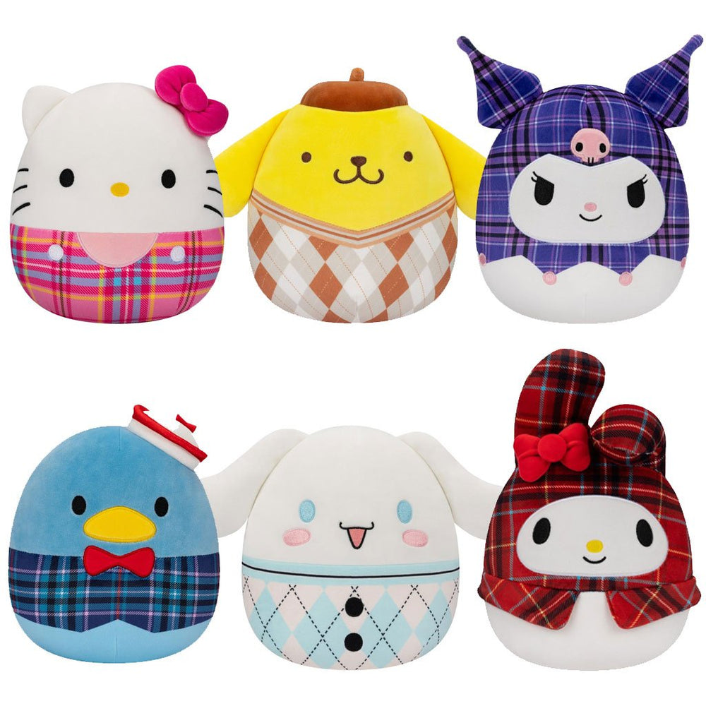Squishmallows Sanrio 8" Plaid Pompompurin Plush Toy - Assortment