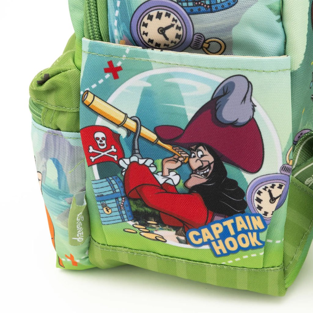 WondaPop Disney Peter Pan Neverland 13" Nylon Mini Backpack - Side Pocket