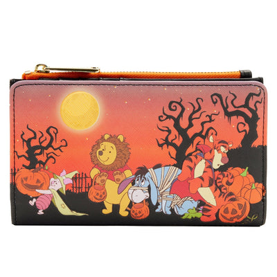 Loungefly Disney Winnie the Pooh Halloween Group Flap Wallet - Front