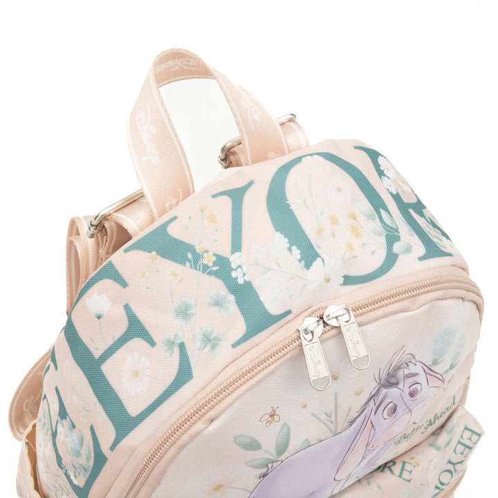 WondaPop Disney Winnie the Pooh Eeyore Pastel 13" Nylon Mini Backpack - Top View