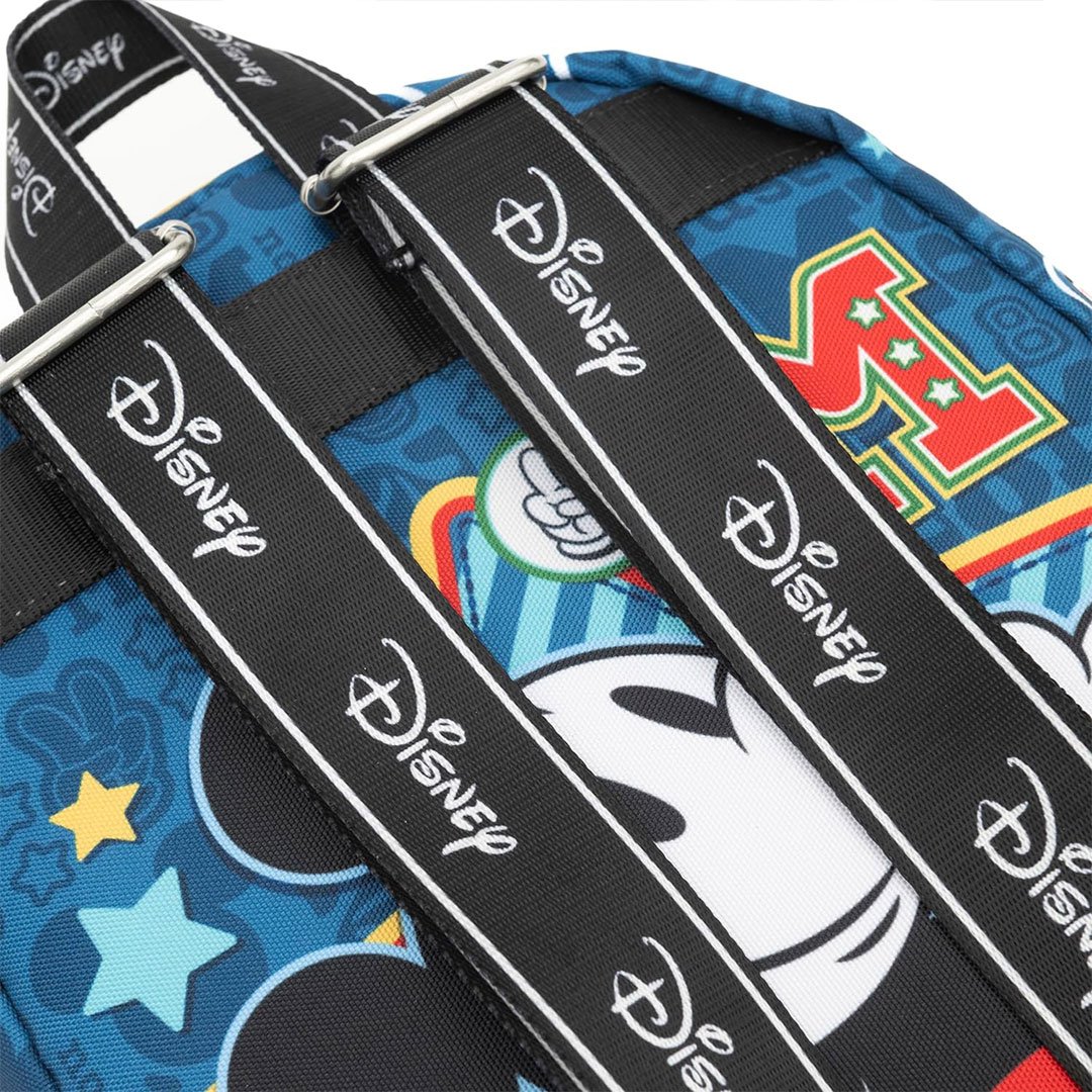 WondaPop Disney Mickey Mouse 13" Nylon Mini Backpack - Straps