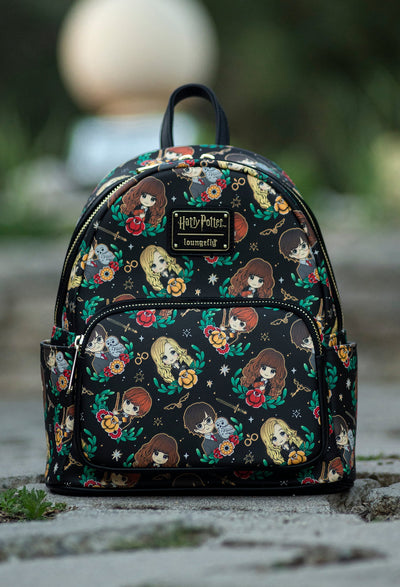 707 Street Exclusive - Loungefly Harry Potter Glow In The Dark Kawaii Mini Backpack - Front Lifestyle - 671803455603