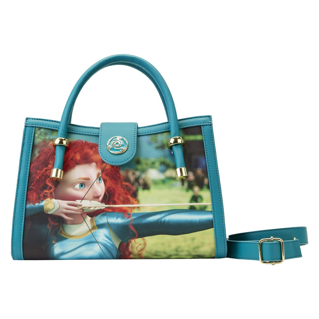 671803448407 - Loungefly Disney Brave Merida Princess Scene Crossbody - Front
