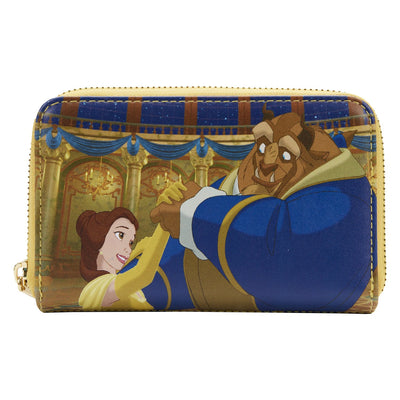 Loungefly Disney Beauty and the Beast Belle Princess Scene Zip-Around Wallet - Front