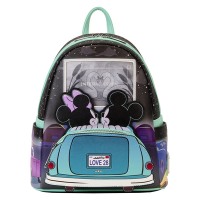 Loungefly Disney Mickey and Minnie Date Night Drive-In Mini Backpack - Front