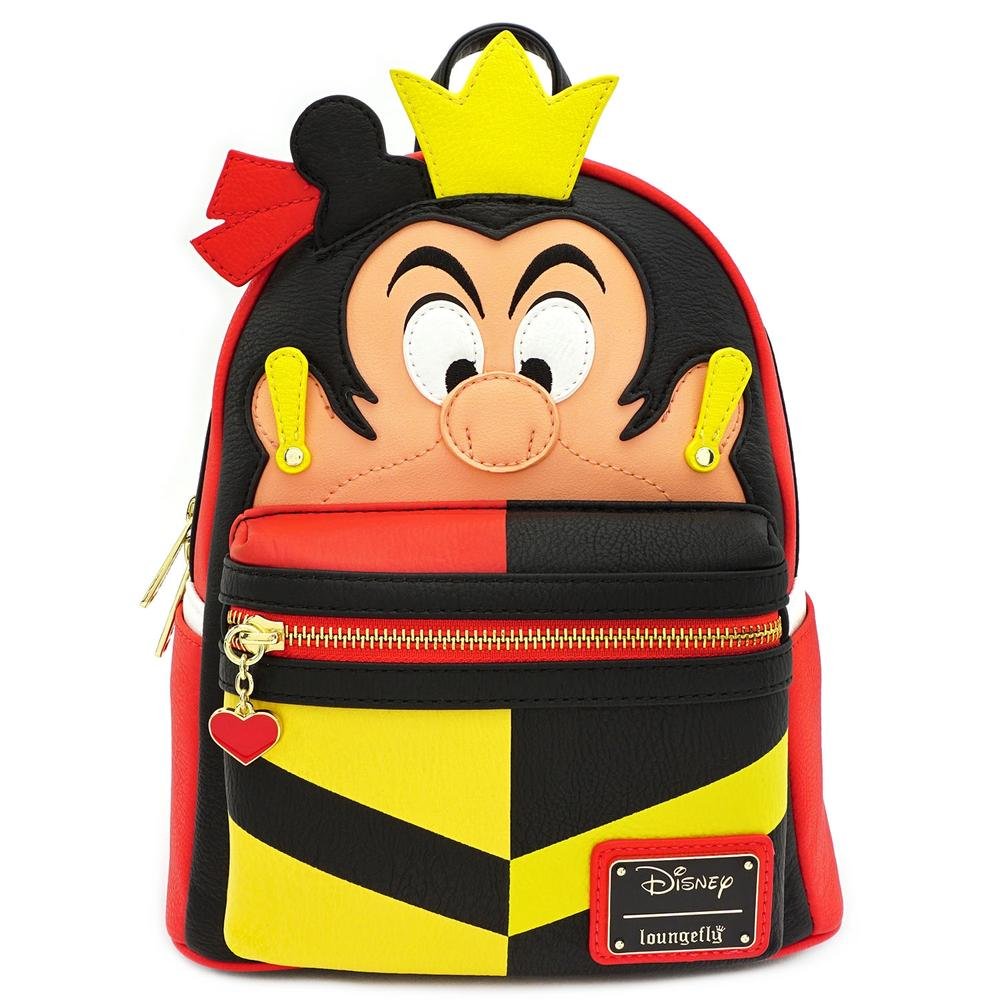 LOUNGEFLY X DISNEY QUEEN OF HEARTS COSPLAY MINI BACKPACK - FRONT