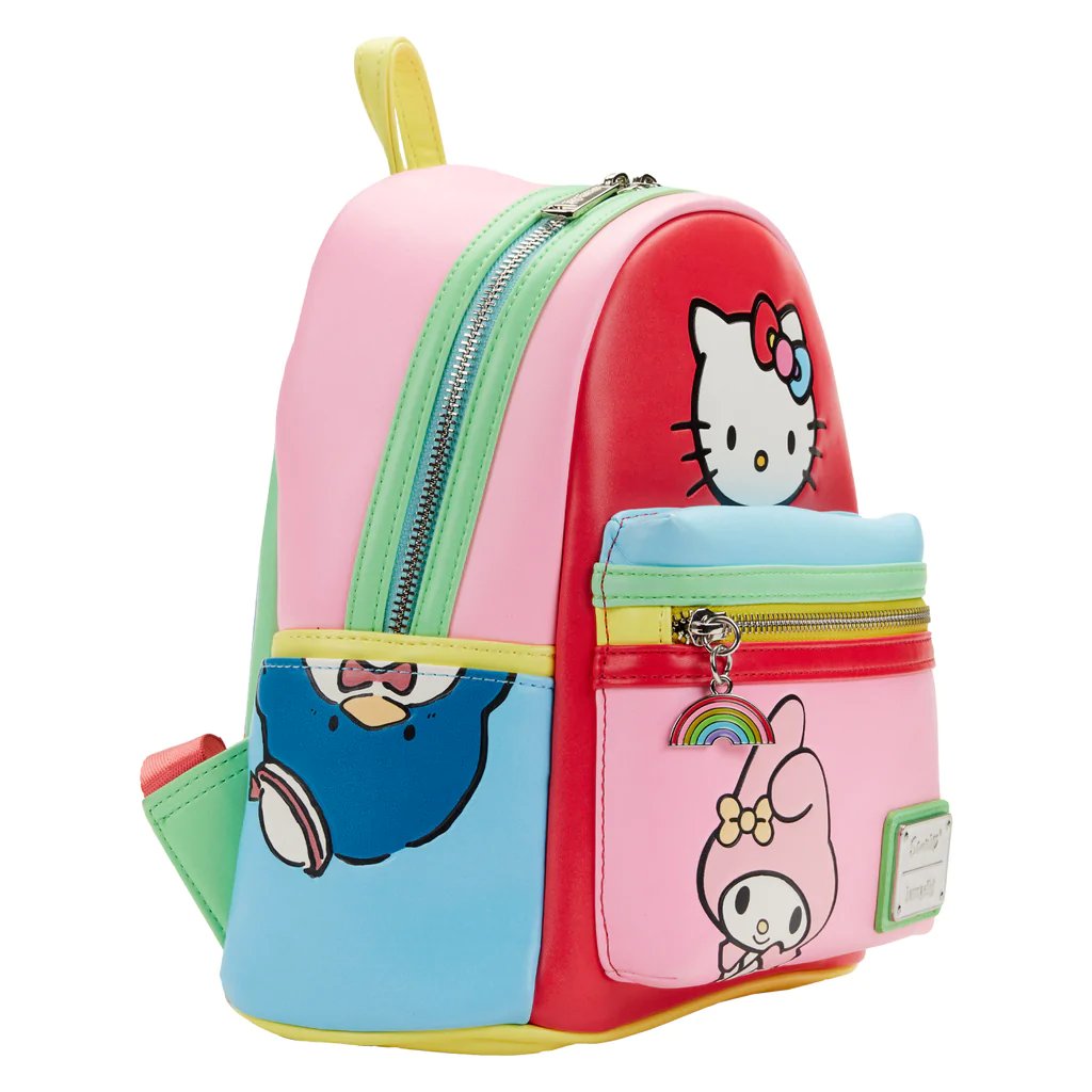 Loungefly Sanrio Hello Kitty And Friends Color Block Mini Backpack - Left Side