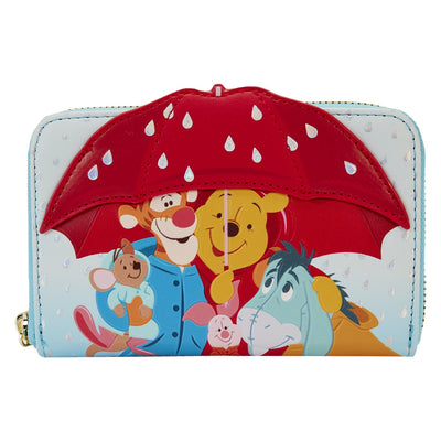 Loungefly Disney Winnie the Pooh and Friends Rainy Day Zip-Around Wallet - Front
