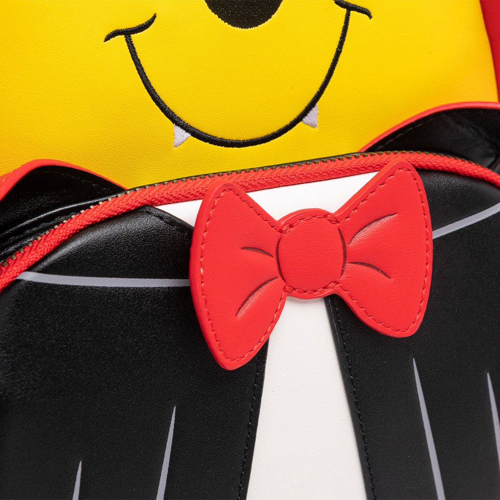 707 Street Exclusive - Loungefly Disney Vampire Winnie the Pooh Cosplay Mini Backpack - Bow Close Up