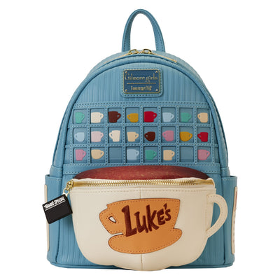 Loungefly Gilmore Girls Luke's Diner Domed Coffee Cup Mini Backpack - Front