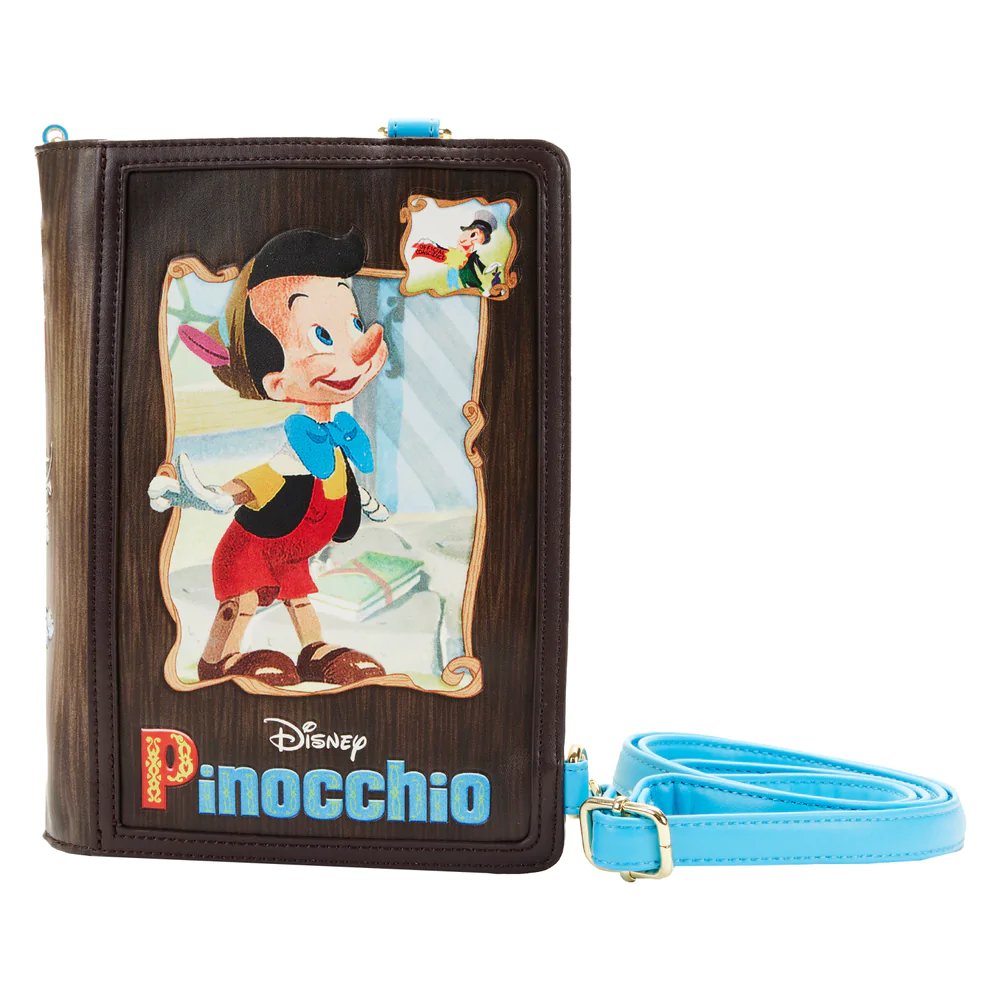 Loungefly Disney Classic Books Pinocchio Convertible Crossbody - Front