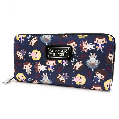 Loungefly x Stranger Things Eleven All-Over Print Zip-Around Wallet - SIDE