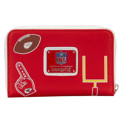 Loungefly NFL Kansas City Chiefs Patches Zip-Around Wallet - Back