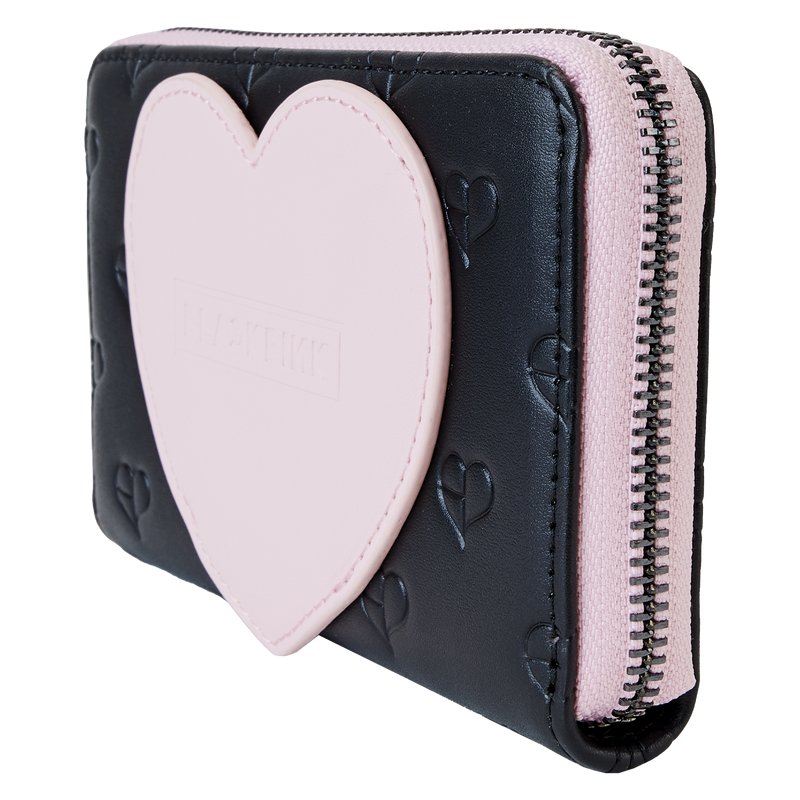 Loungefly Blackpink Allover Print Heart Zip-Around Wallet - Side View