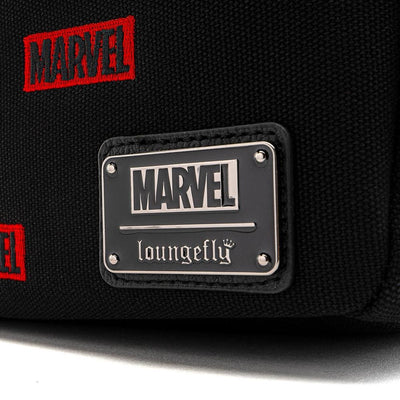 Disney Marvel Logo All-Over-Print Canvas Mini Backpack