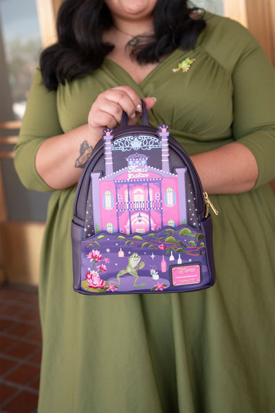 Loungefly Disney Princess and the Frog Tiana's Palace Mini Backpack Lifestyle