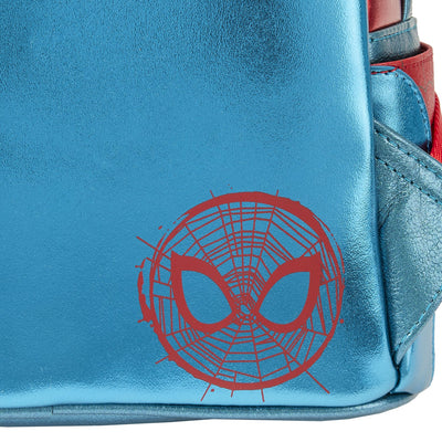 671803458338 - Loungefly Marvel Shine Spiderman Cosplay Mini Backpack - Back Hit