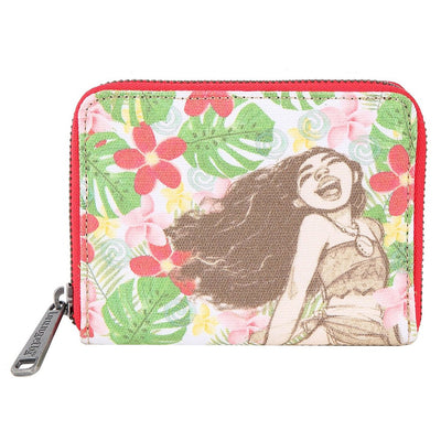 Loungefly Moana Canvas and Burlap Mini Wallet - FRONT