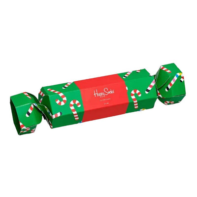 Holiday Candy Cane Cracker Socks Gift Box Set - 2-Pack