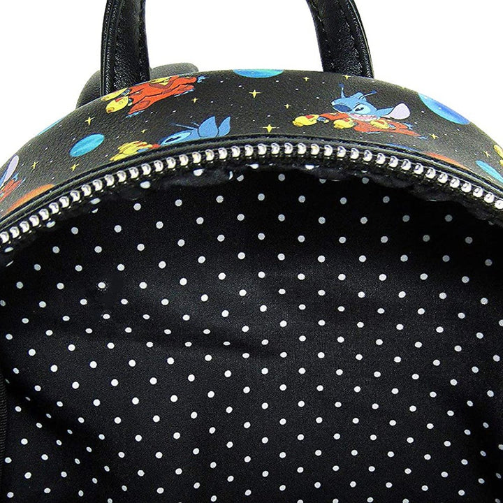 Loungefly Disney Lilo &amp; Stitch in Space Allover Print Mini Backpack - 707 Street Exclusive