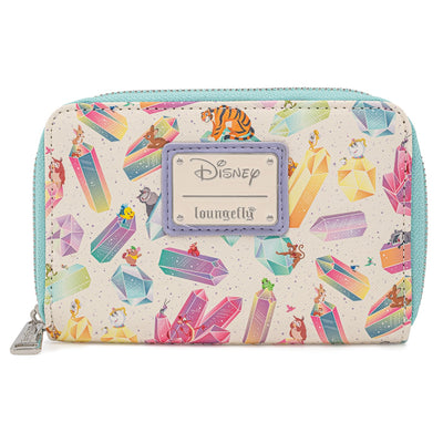 Loungefly Disney Crystal Sidekicks Allover Print Zip-Around Wallet